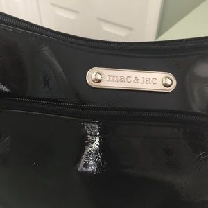 Mac &Jac black patent leather bag